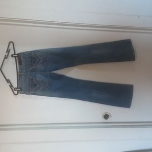 Vigoss Distressed  Super Low Rise Bootcut Sz 26